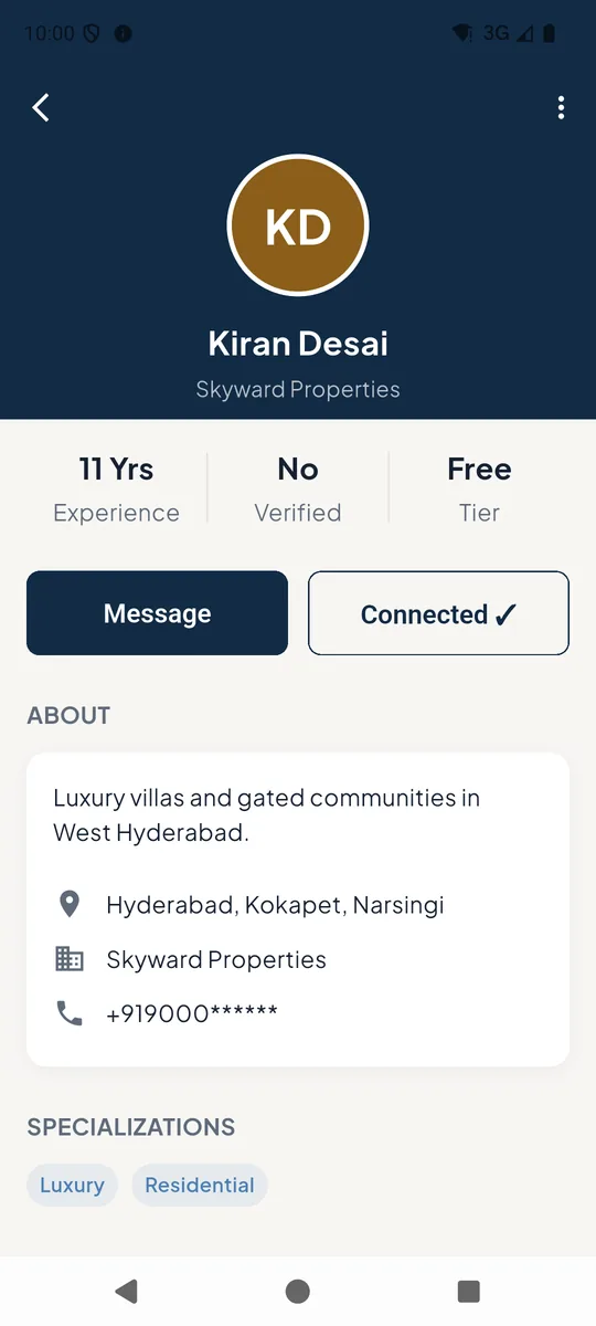 Agent profile