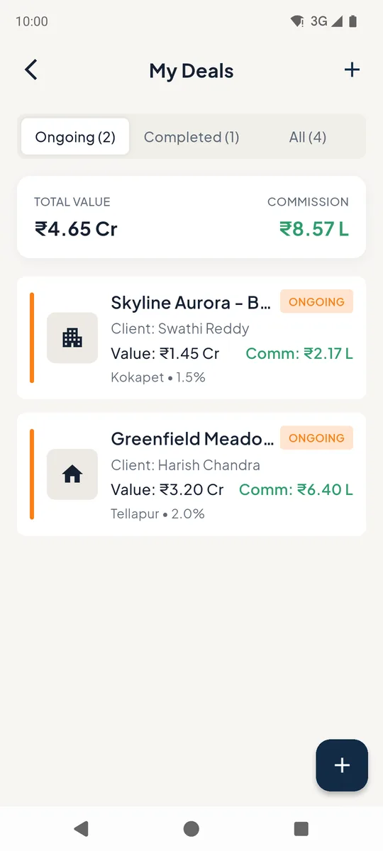 Deals list