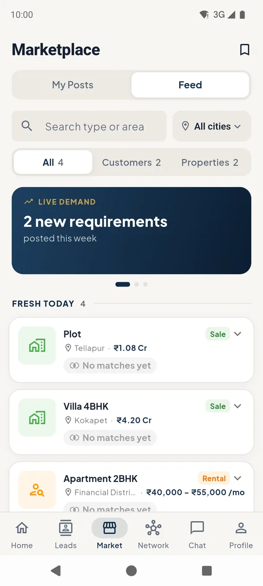 Market feed