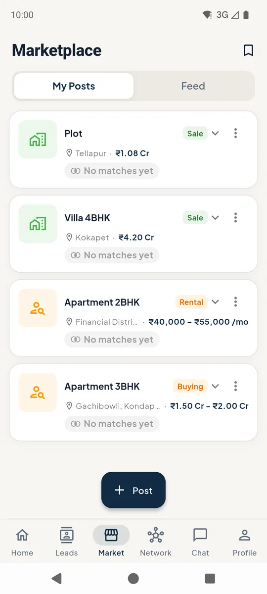 Market - my posts