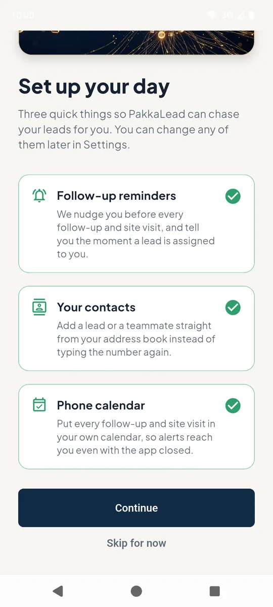 All three permissions allowed